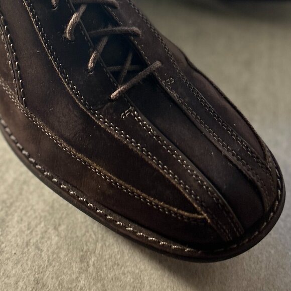 Johnston & Murphy SZ9 Brown Suede Leather Oxford Shoe Retro Office Sturdy Staple main image 5